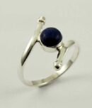 Ring Silver Swirly Lapis