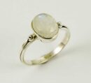 Ring Silver Moonstone Oval