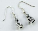 Earring Silver Buddha Small