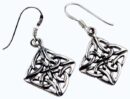 Earring Silver Celtic Diamond