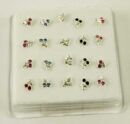 Nose Stud Silver Cherries 20pcs