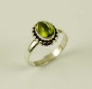 Ring Silver Peridot Oval
