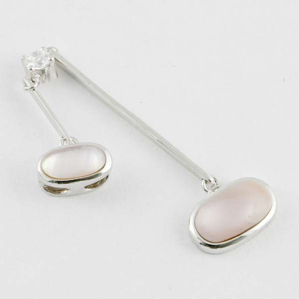 Pendant Silver Stone Rose Quartz