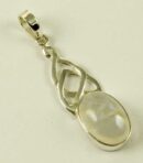 Silver Pendant Oval Stone