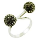 Ring Silver Cluster Balls 8mm