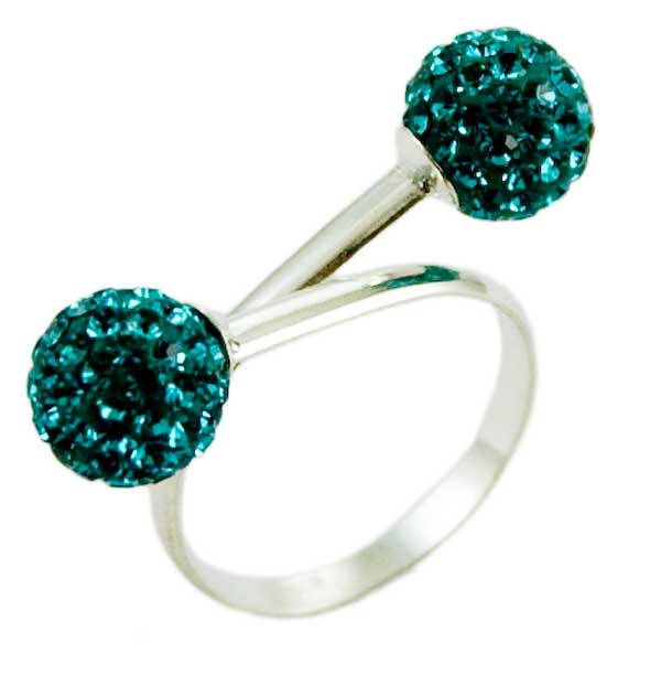 Ring Silver Cluster Balls 8mm