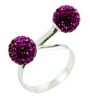 Ring Silver Cluster Balls 8mm