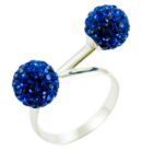 Ring Silver Cluster Balls 8mm