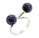 Ring Silver Cluster Balls 8mm