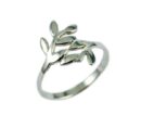Ring Silver Double Leaf Design