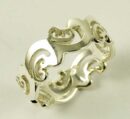 Ring Silver Band Fancy