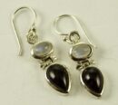Silver Earring Oval Drop L3.3c