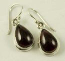 Silver Earring Tear Drop L2.5