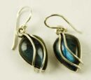 Silver Earring Tear Drop L2.7c