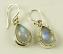 Silver Earring Tear Drop L2.5