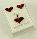 Silver Pendant And Earring Set