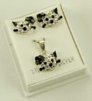Silver Pendant And Earring Set