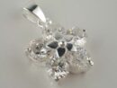 Pendant Silver Flower Stones