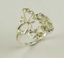 Ring Silver Cut Butterflies
