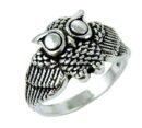 Ring Silver Owl Body