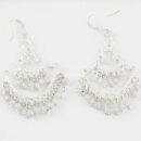 Silver Earring Stone Clear