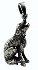 Pendant Silver Wolf Sat 30mm