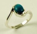 Silver Ring Turquoise Oval