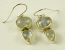 Silver Earring Double Drop