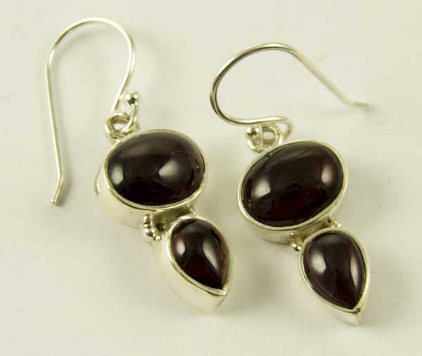 Silver Earring Double Drop