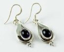 Earring Teardrop With Amethyst