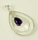 Pendant Silver Amethyst
