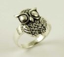 Ring Silver Owl