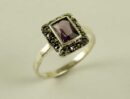 Ring Silver Amethyst 11.5mm
