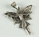 Pendant Silver Fairy With Cut Wings