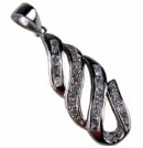 Pendant Silver Stone Drop 35mm