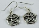Earring Silver Pentagram
