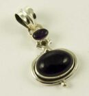 Silver Pendant Double Oval