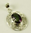 Silver Pendant Labradorite L3cm