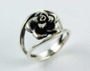 Ring Silver Solid Flower