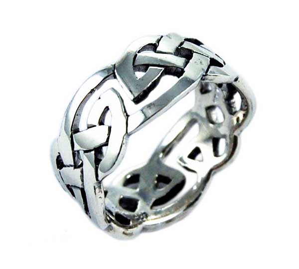 Ring Silver Band Celtic Knot