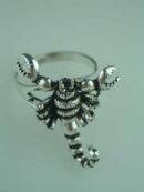Ring Silver Scorpion Movable