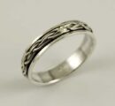 Ring Silver Spinner Slim Woven