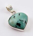 Pendant Silver Tear Drop Turquoise Cab