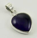 Pendant Silver Tear Drop Amethyst Cab
