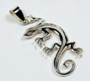 Pendant Silver Lizard Cut Design