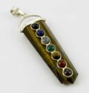 Pendant Silver Chakra Tiger Eye
