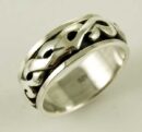 Ring Silver Band Twisted