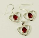 Silver Pendant And Earring Set