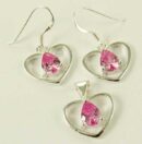 Silver Pendant And Earring Set