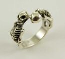 Ring Silver Skeleton Body